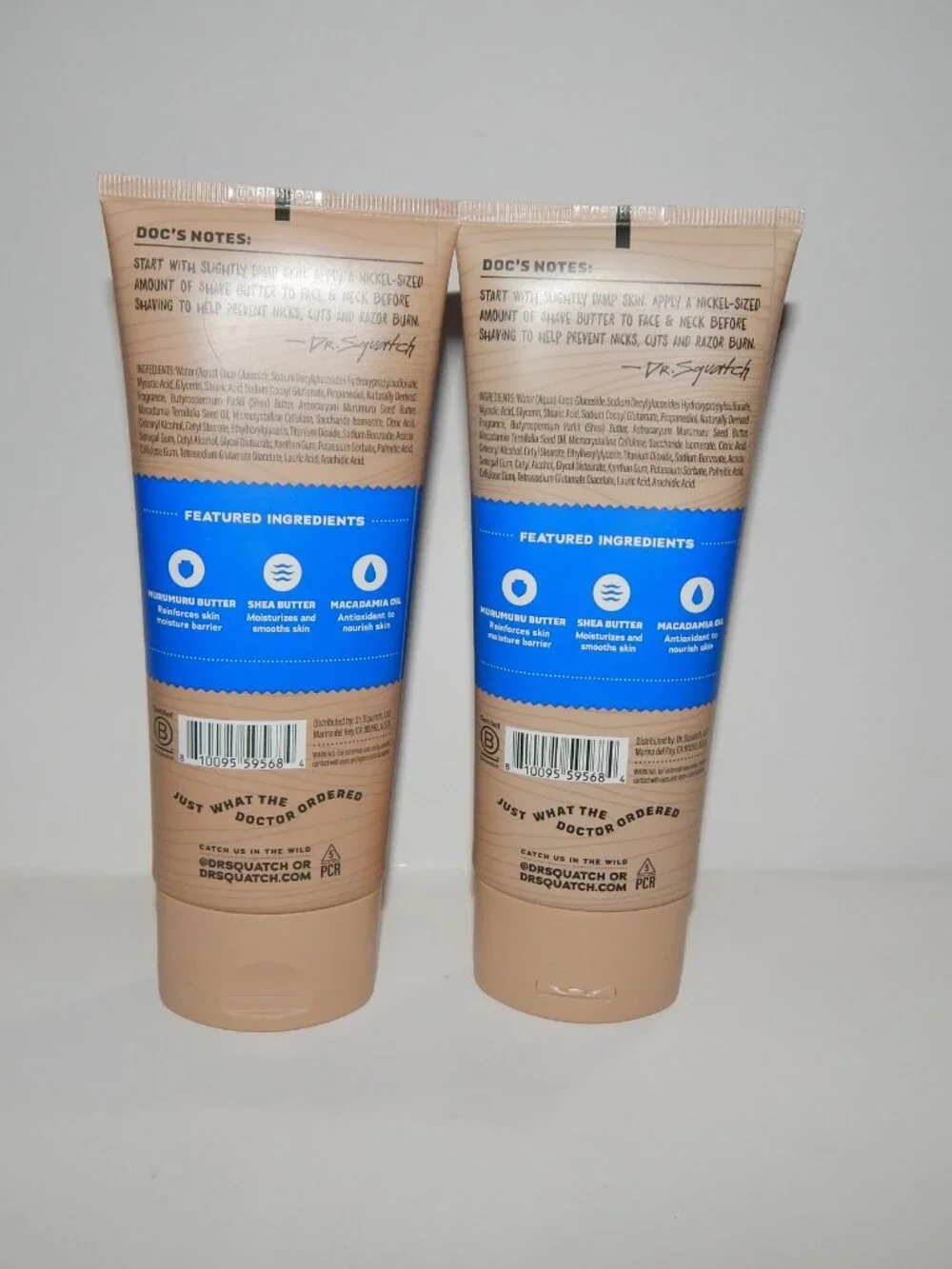 2 Dr Squatch Fresh Falls Easy Glide Shave Butter 6oz Ea - Sealed